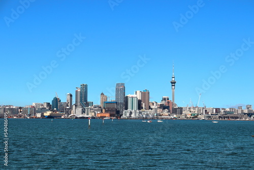 Skyline of auckland in new zealand.