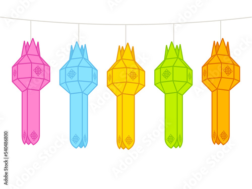 Traditional Thai paper lanterns