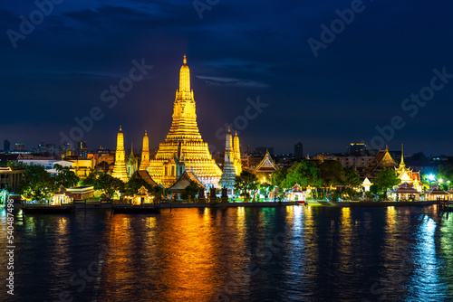Bangkok temple at night © Kieran