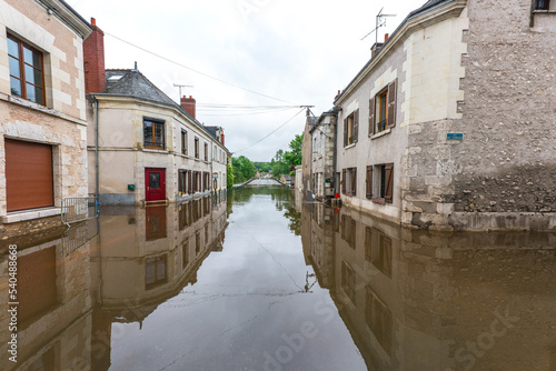 Fototapeta Naklejka Na Ścianę i Meble -  Floods in France, summer 2016