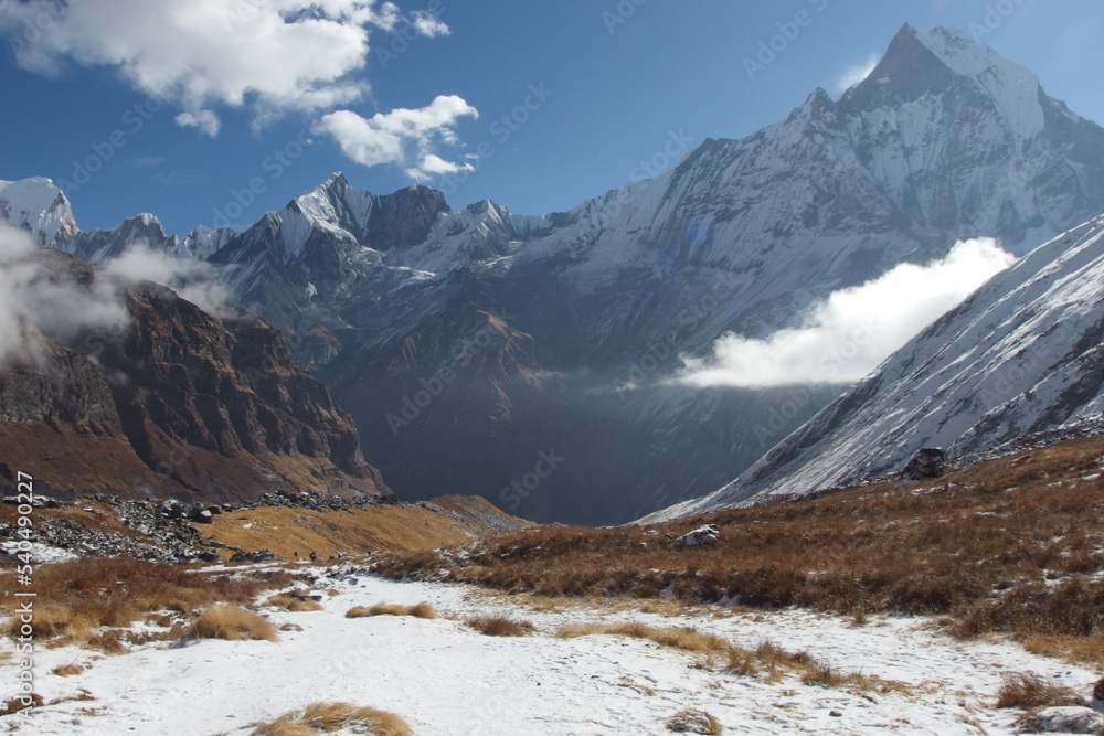 Himalaya Mountains, Hihg Mountains, Beautiful mountains landscape.