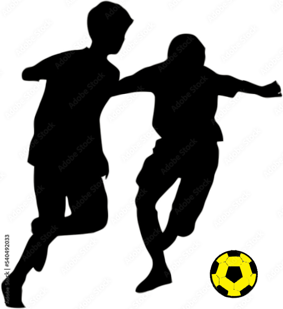 silhouette design of football players in action with transparent background silhouette design of football players in action with transparent background