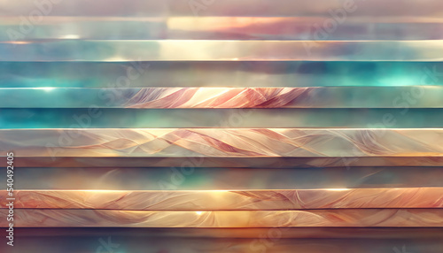 A background texture pattern of horizontal stripes in a color gradient