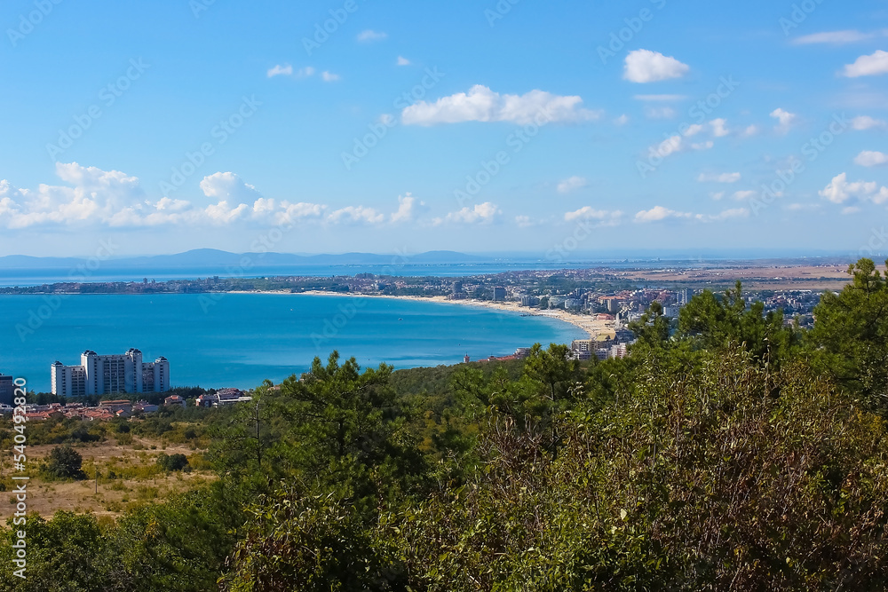 View on bay of Sunny beach resort, Nessebar, Bulgaria
