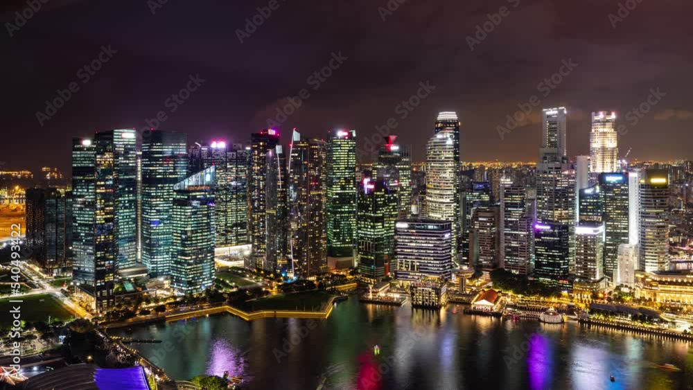 Time Lapse of the amazing Singapore skyline Time Lapse of the amazing Singapore skyline