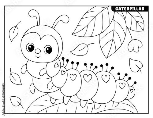 Insect coloring pages for kids