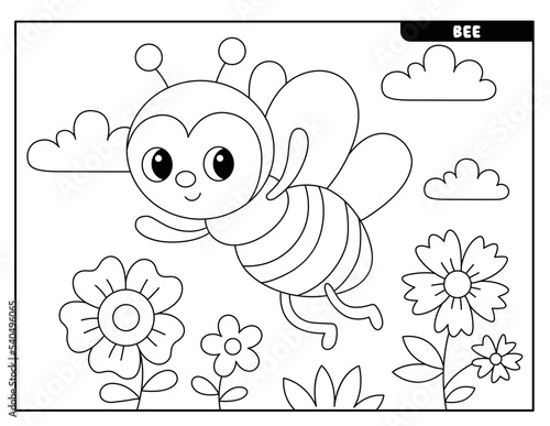 Insect coloring pages for kids