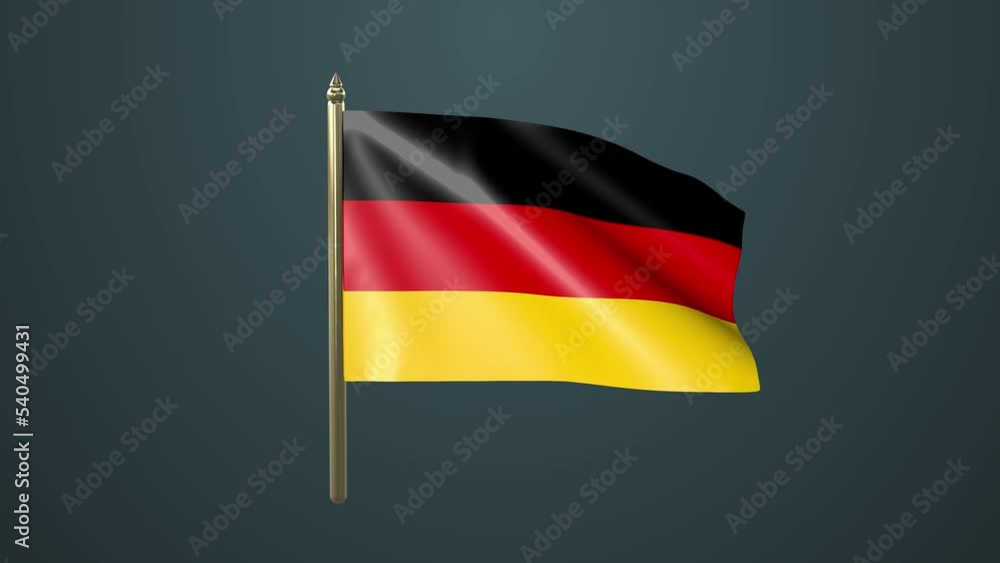 Germany Flag animation with Alpha Channel Germany Flag animation with Alpha Channel