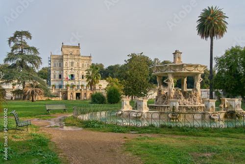 Giardino del Teatro at Villa Doria Pamphili city park in Rome