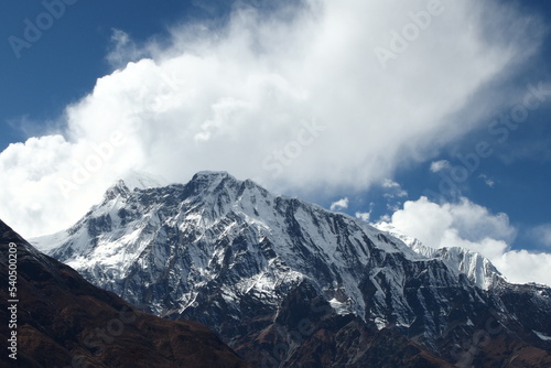 Annapurna Circuit, Himalaya, Nepal, High mountains, lake, Tilicho, trekking, hiking, river, snow Mointains © EwaSylwia