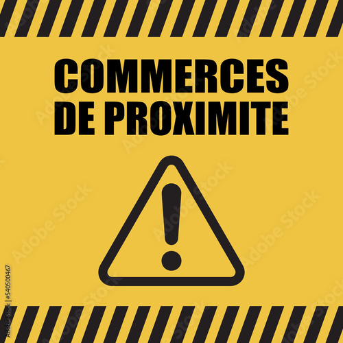 Logo commerces de proximité.