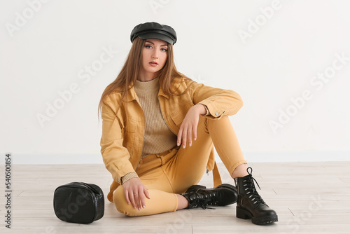 Beautiful fashionable young...