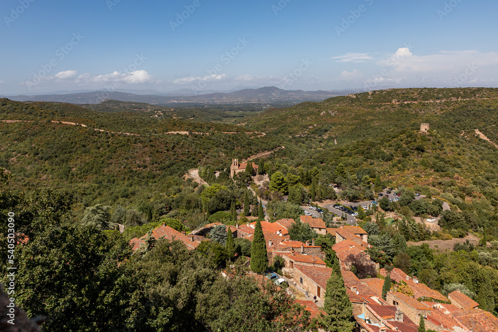 Village of Castelnou in the South of France