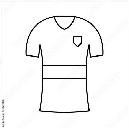 Football or soccer jersey icon. vector illustration on white background