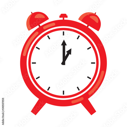 Alarm clock icon vector isolated illustration.
