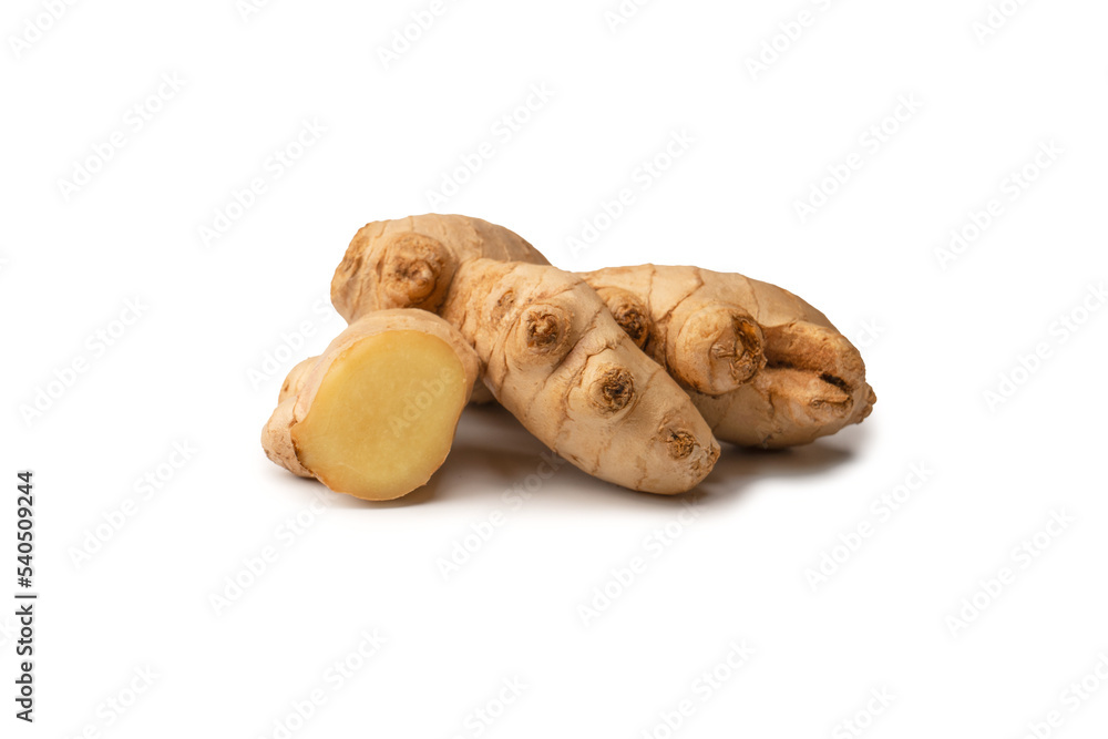 Ginger root isolated on white background. Ginger root isolated on white background.