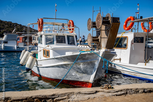 fishing boats in the harbor