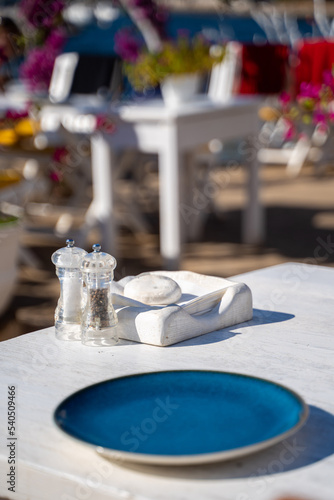 table in a restaurant