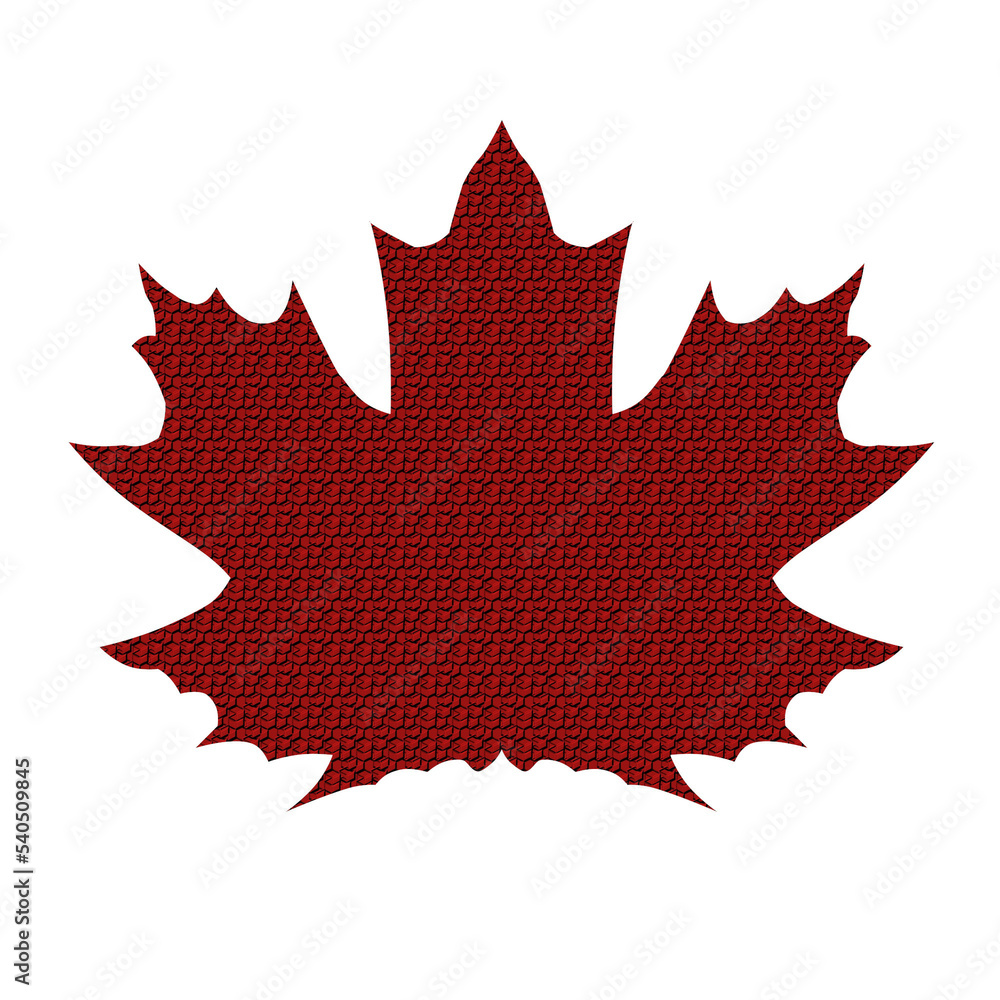 Maple Leaf. Stylized image of a plant. Texture. Maple Leaf. Stylized image of a plant. Texture.
