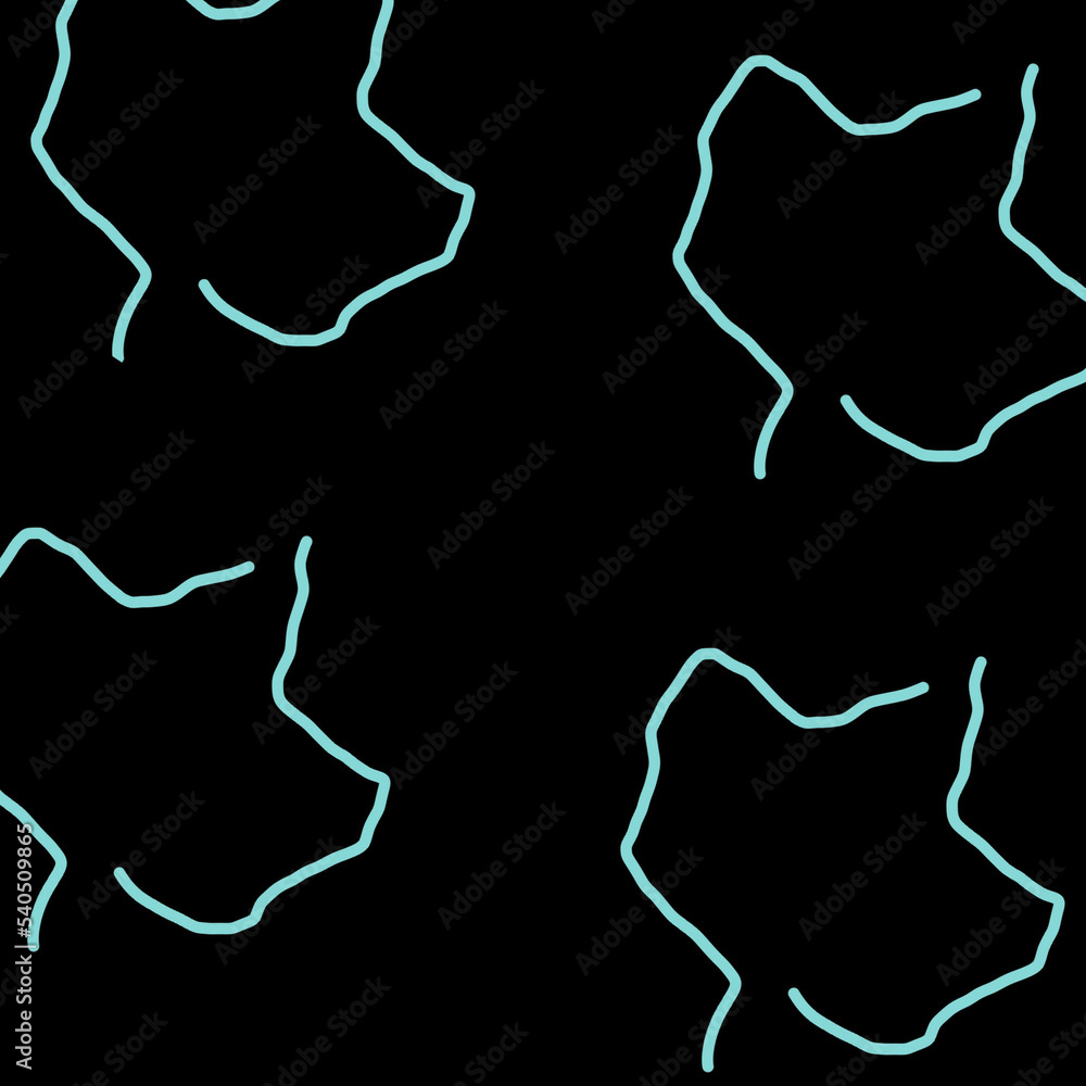 Autumn leaves. Stylization. Image of plants on a black background. Autumn leaves. Stylization. Image of plants on a black background.