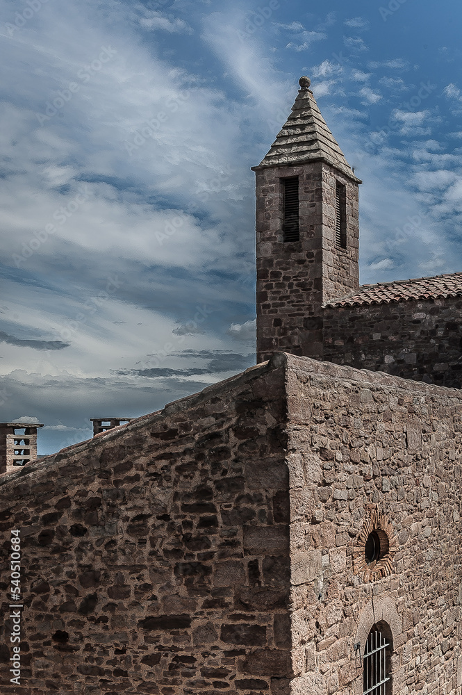 Medieval village of Cardona, province of Barcelona, Catalonia, Spain.