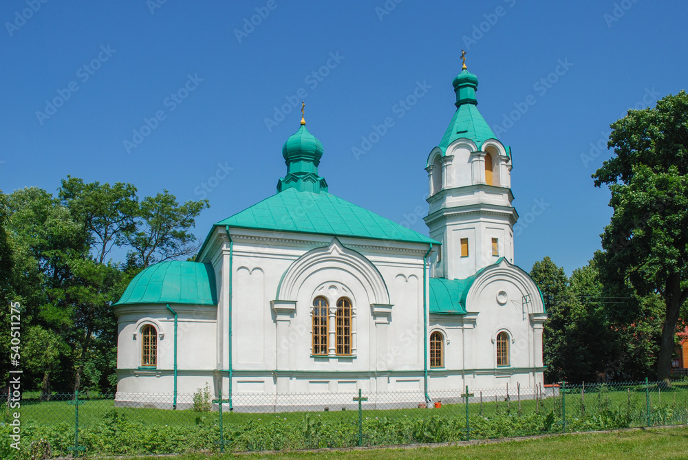 Ciechanowiec Cerkiew Wniebowstąpienia Pańskiego StockFoto Adobe Stock