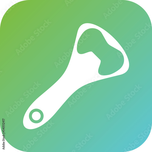 Bottle Opener Icon Style