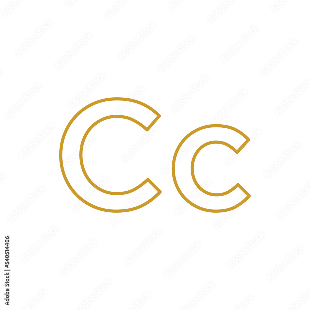 Alphabet symbol, ABC design vector illustration.