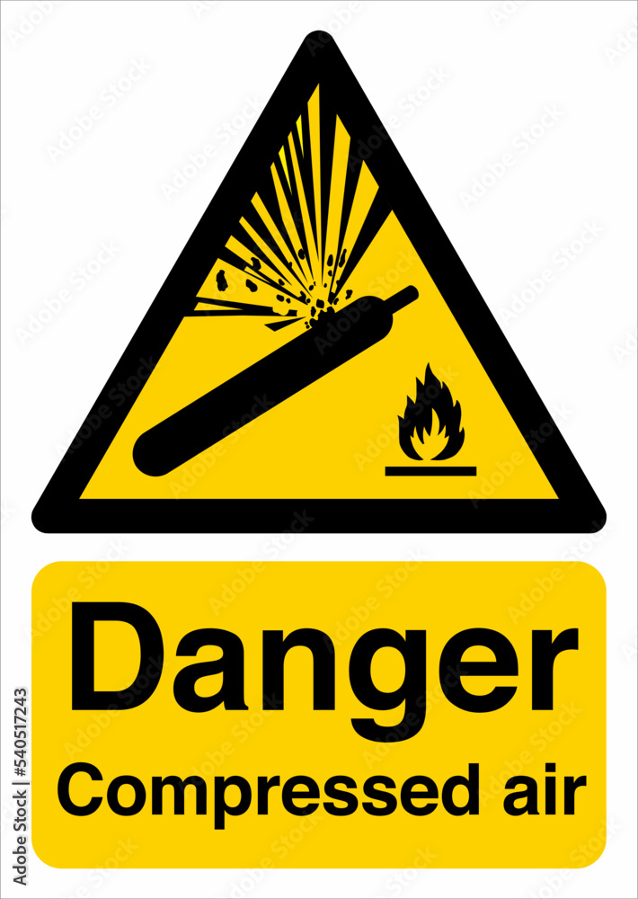 Safety Warning Sign Flammable Hazard ISO 7010 Standards Danger ...