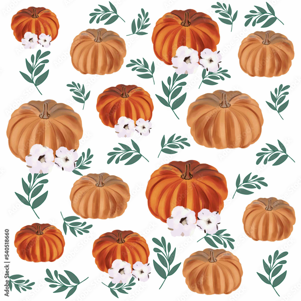 seamless background with pumpkins seamless background with pumpkins