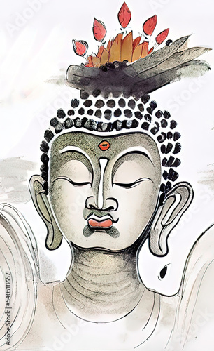 Buddha art for meditation and pray