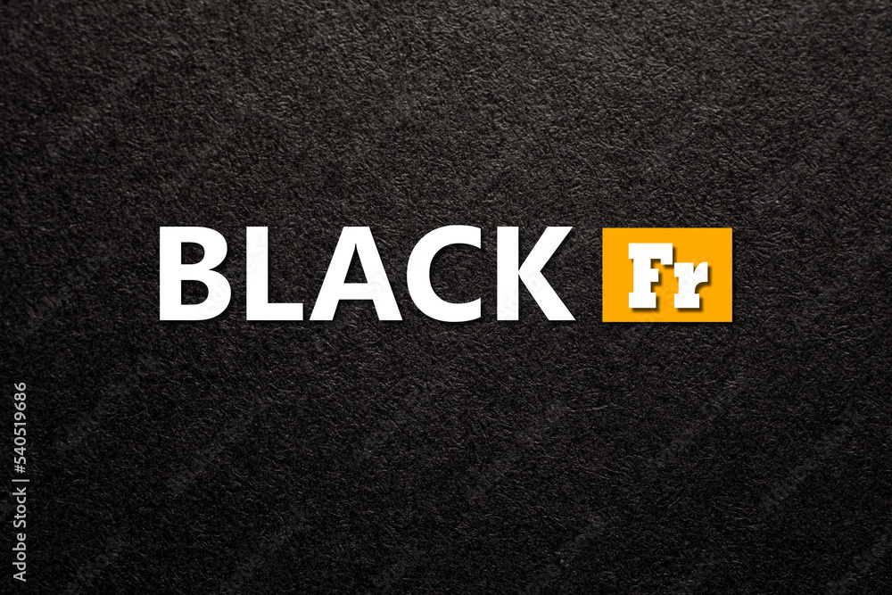 Black Friday. Banner, poster, logo on dark textured background. Black Friday. Banner, poster, logo on dark textured background.