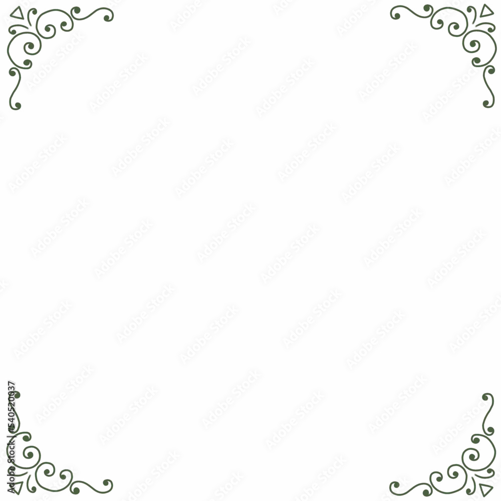 abstract floral frame abstract floral frame