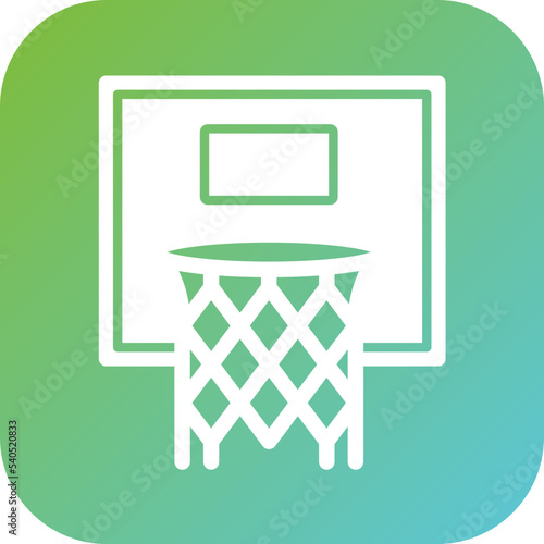 Basketball Hoop Icon Style