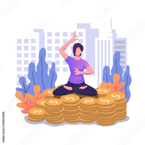 Financial guru or expert behavioral finance mindfulness for wealth management money