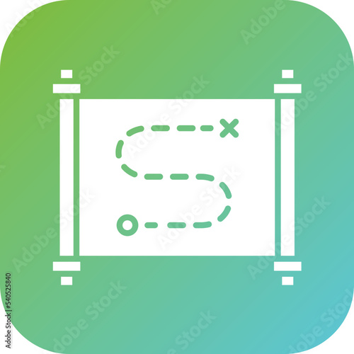 Treasure Map Icon Style