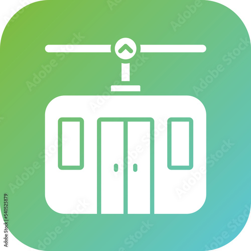 Cable Car Icon Style