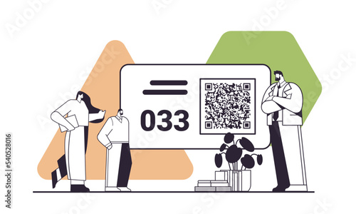 people looking at display number board in waiting room electronic queuing system queue management customer service