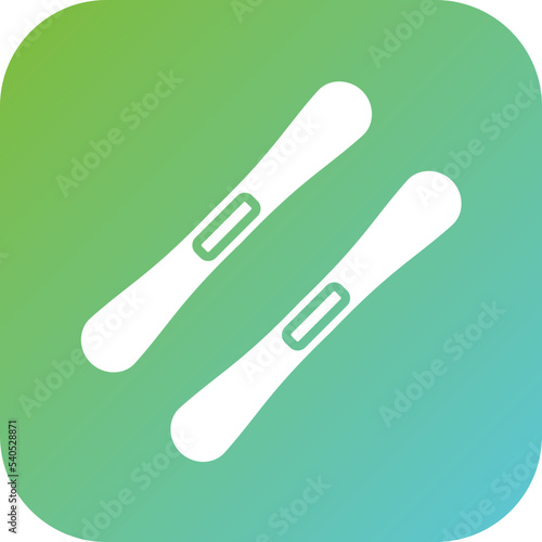 Skis Icon Style