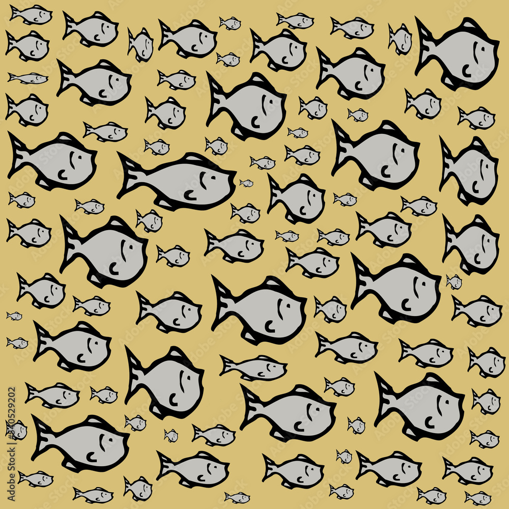 Seamless fish pattern Seamless fish pattern