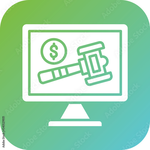 Online Bidding Icon Style