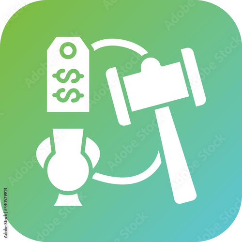 Reserve Bid Auction Icon Style