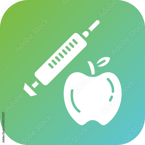 Genetic Modification Food Icon Style