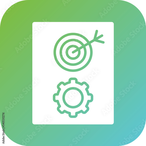 Goals Management Icon Style