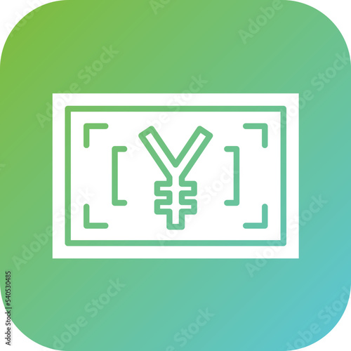 Japanese Yen Icon Style