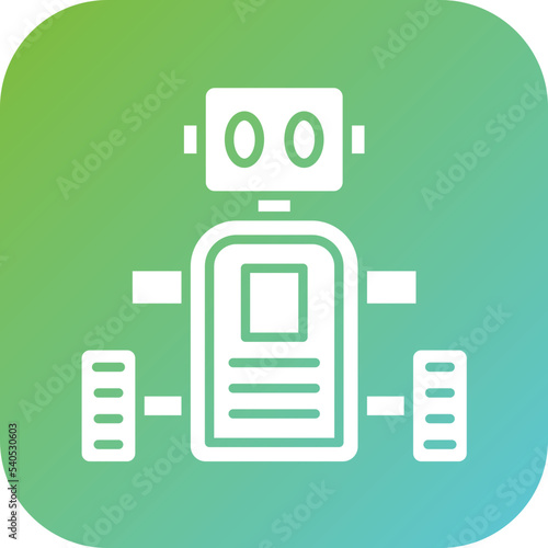 Mobile Robot Icon Style