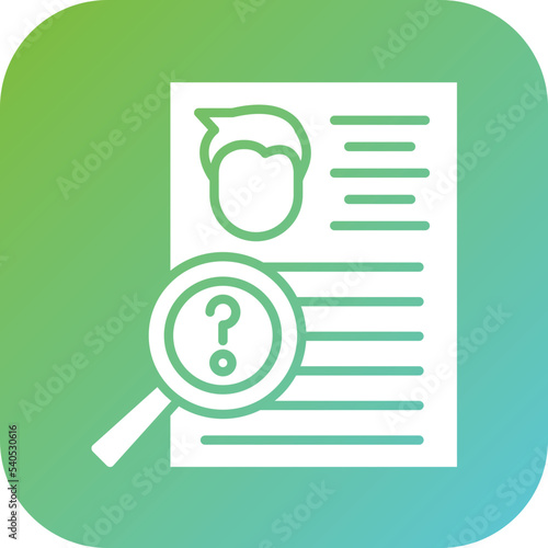 Background Check Icon Style