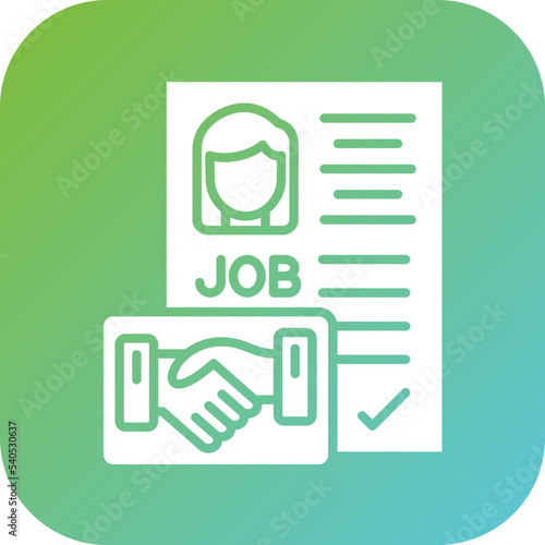 Employment Contract Icon Style