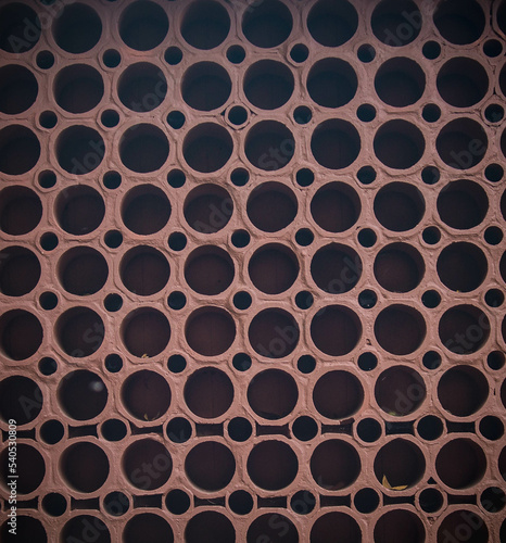 background with round holes