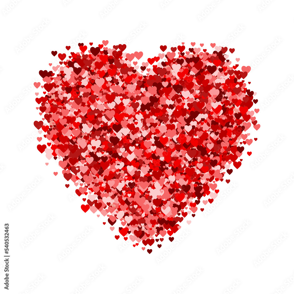 Valentines day vintage red heart